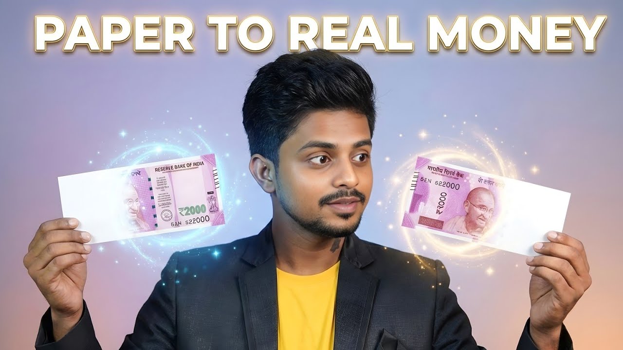 जादूगर पेपर को पैसा कैसे बनाते हैं JADU SIKHE | Tutorial guruji