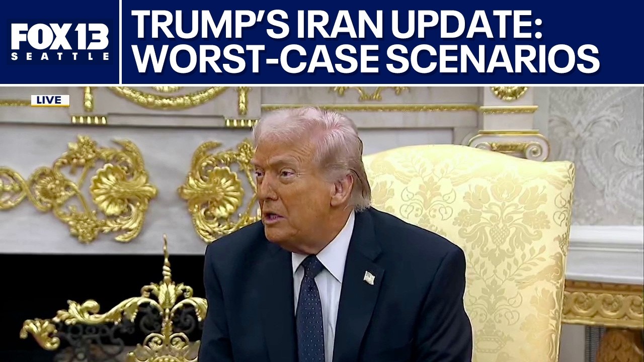 President Trump shares updates on Iran, worst-case scenarios