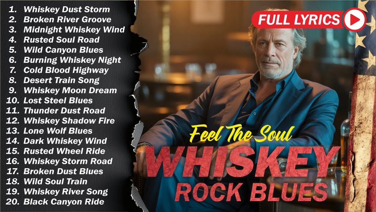 🥃 Whiskey Blues Rock 🍂 The Best of Classic Blues Songs | Relaxing Guitar & Soulful Rock Music