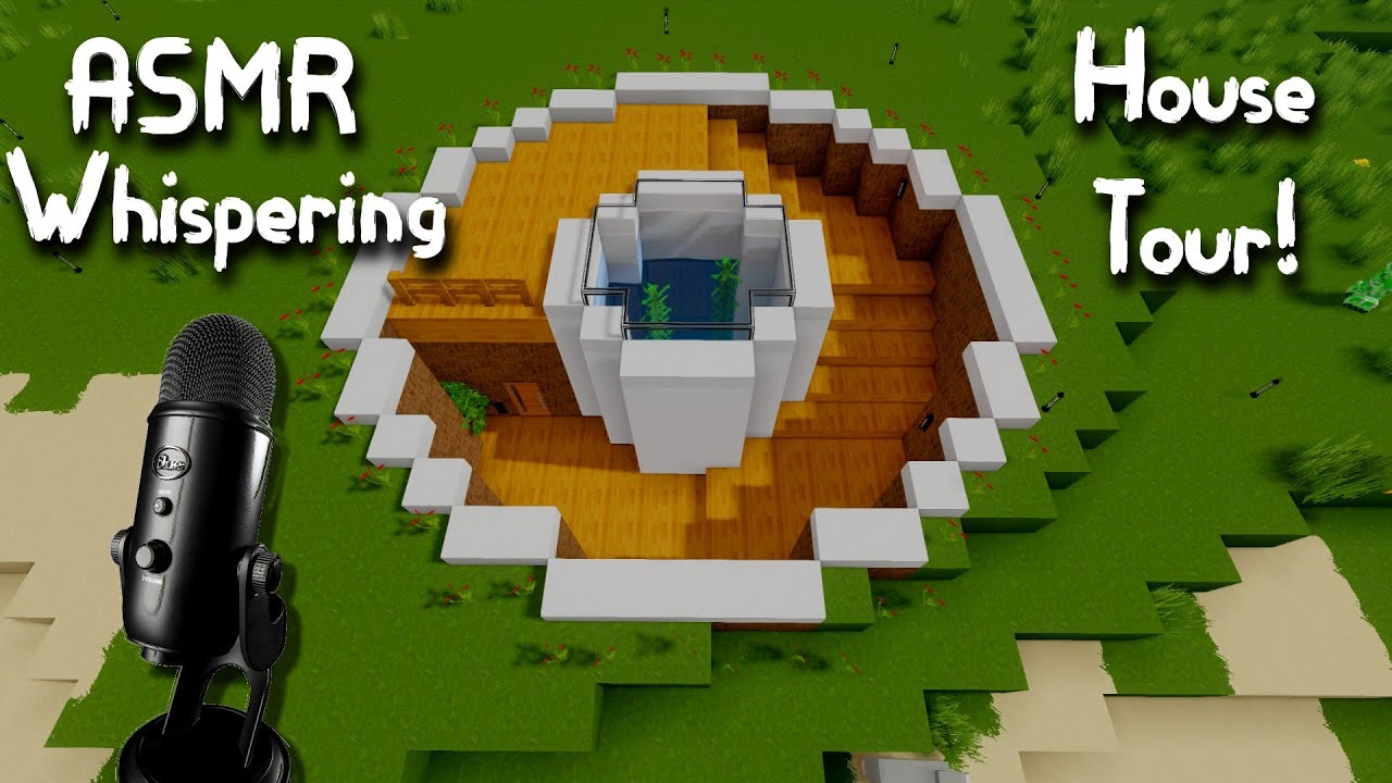 ASMR Gaming | MINECARFT WHISPERING HOUSE TOUR | Keyboard Sounds