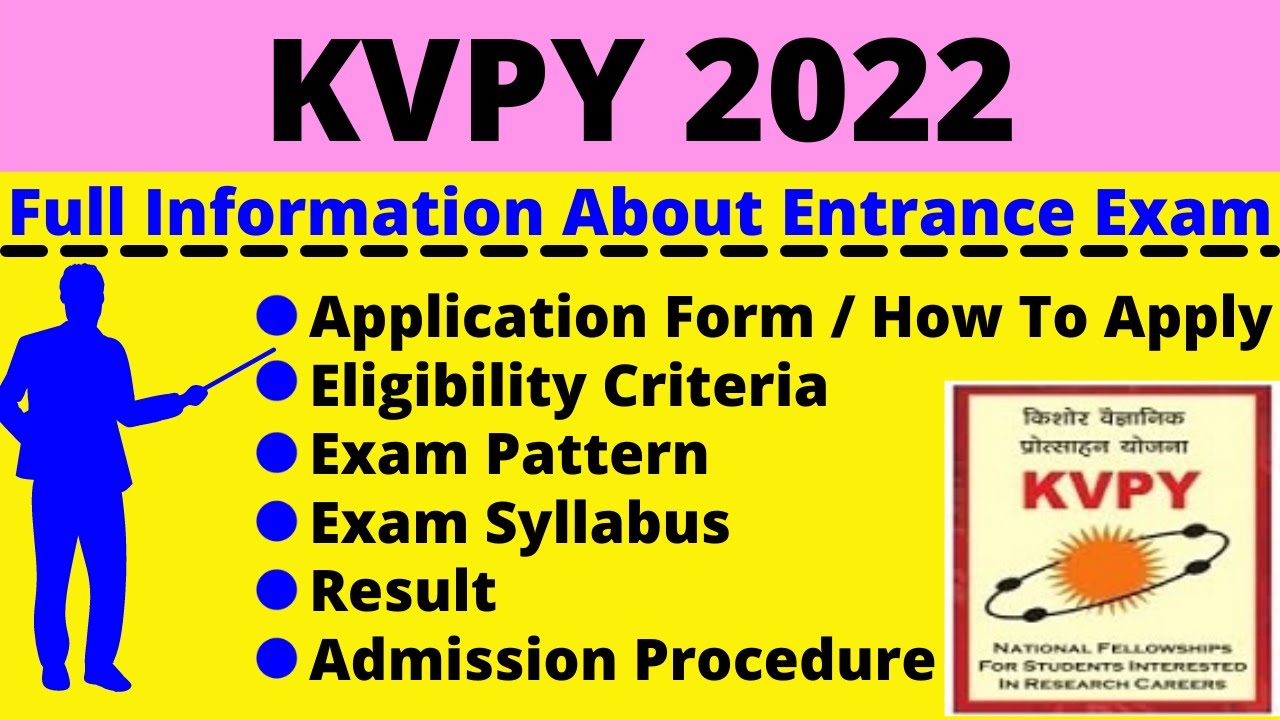 All About KVPY 2022: Notification, Dates, Application, Eligibility, Pattern, Syllabus, Admit Card