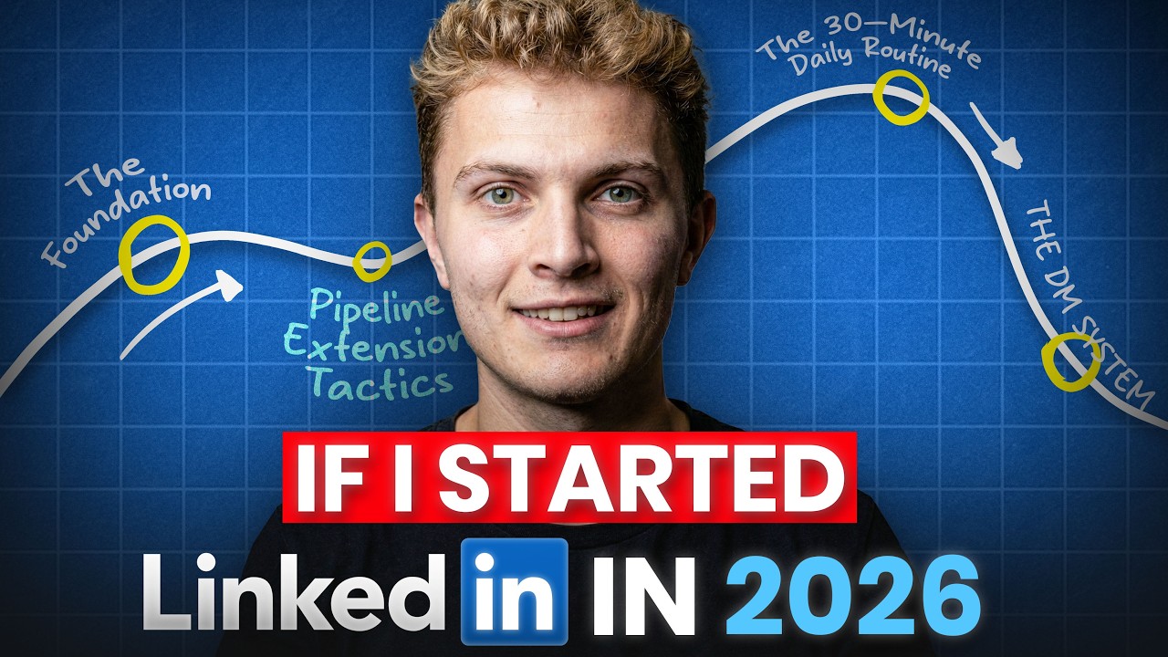 If I Were a B2B Founder Starting LinkedIn in 2026, I'd Do This (3-5 Meetings/Wk)