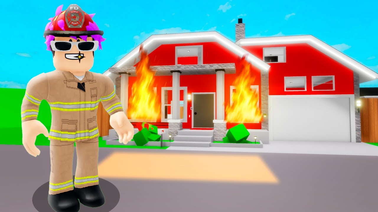 VIREI UM BOMBEIRO no BROOKHAVEN RP!