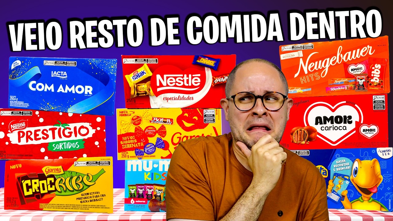 A PIOR e a MELHOR Caixa de Bombom da Atualidade | Tem Caixa de Bombom Lacta e Outras
