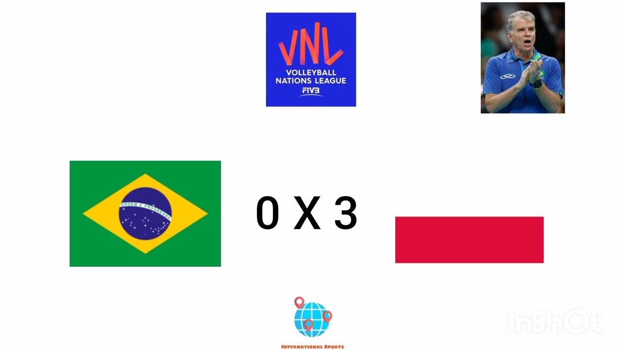 Brasil é dominado pela Polska e da adeus(2025 FIVB Men's Volleyball Nations League Semi final)