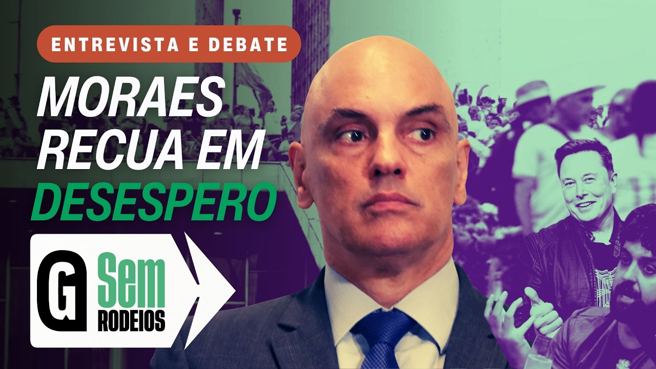 Moraes recua em decisões sobre Musk, Monark e 8/1 em meio ao escândalo Master | SEM RODEIOS