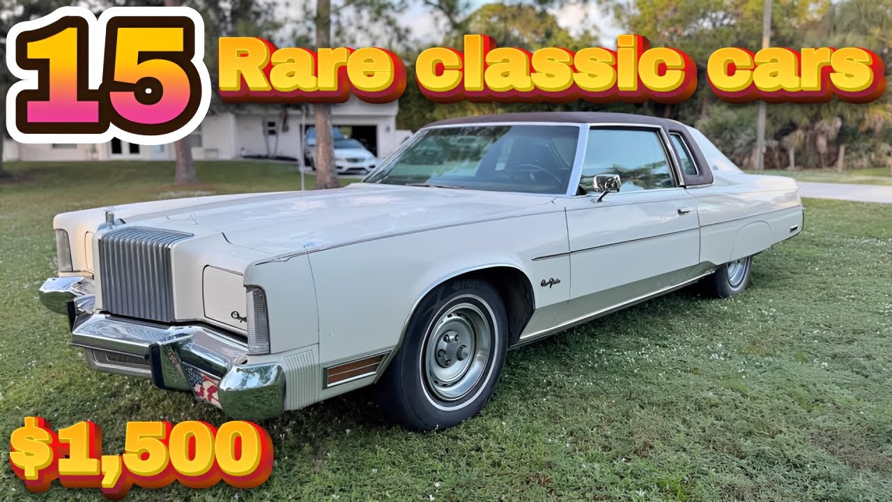 Amazing Prices: 15 Classic Cars for Sale Under $8,500