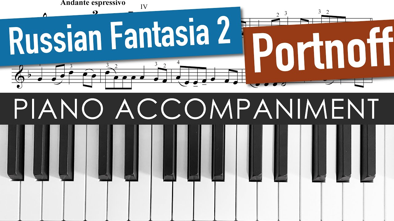Portnoff Russian Fantasia No. 2 | Piano Accompaniment | Violin Sheet Music
