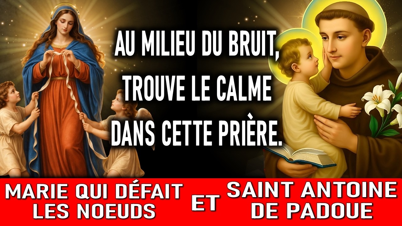 PRIÈRE POUR DÉBLOQUER TOUTE SITUATION IMPOSSIBLE🙏MARIE QUI DÉFAIT LES NOEUDS & SAINT ANTOINE