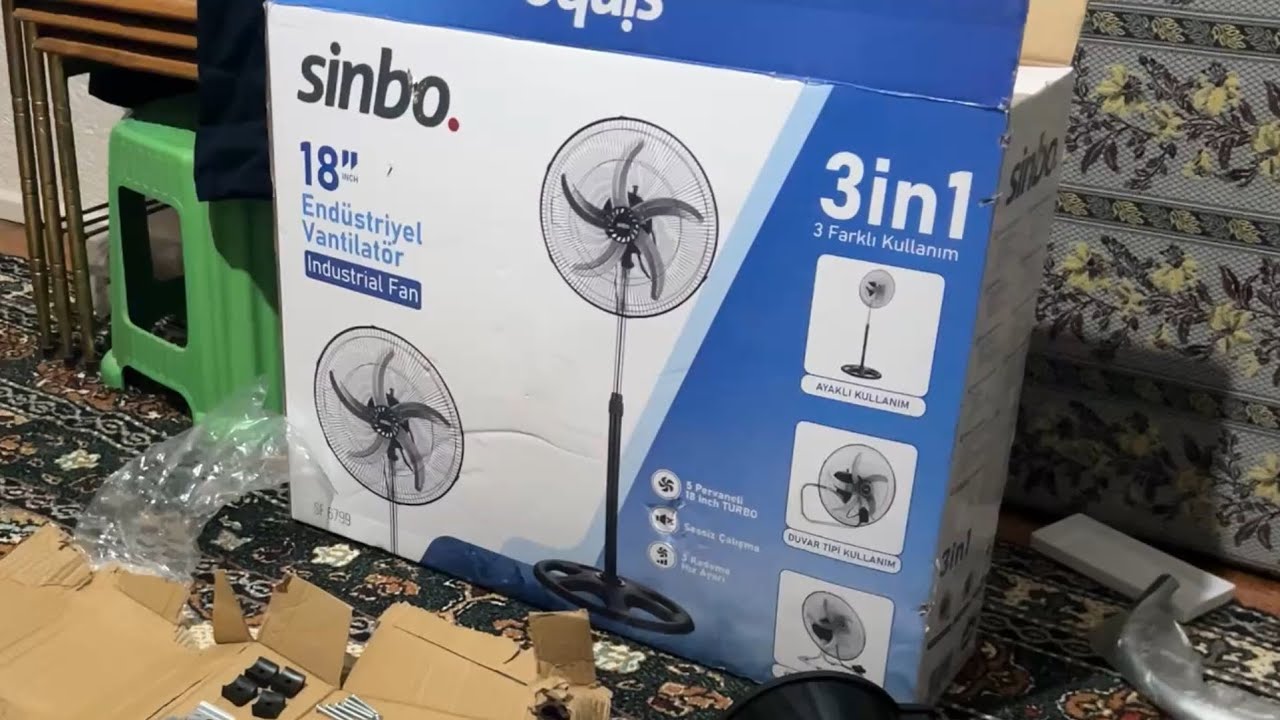 SİNBO SF6799 VANTİLATÖR KURULUMU Muadil vantilatörler içinde geçerli