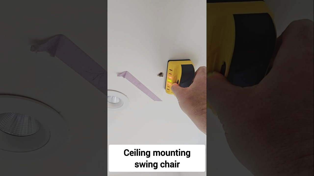 installing a ceiling mounted swing chair #installation