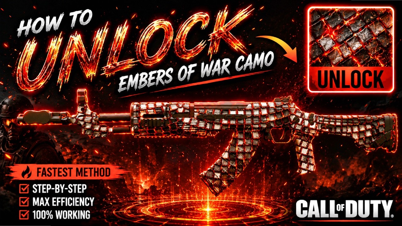 FASTEST Way to Unlock EMBERS OF WAR Camo! 🏆 Kowakujo Leaderboard Event Guide (BO7 Zombies)