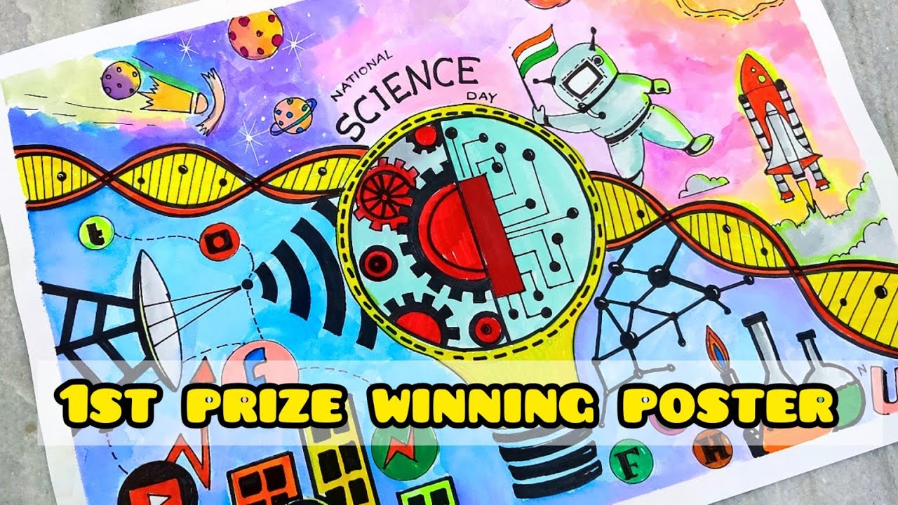 National Science Day Drawing/Science Day Poster/National technology day drawing#scienceproject
