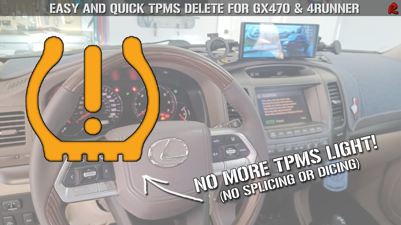 Easy and quick TPMS Disable/Delete for Lexus GX470 and Toyota 4Runner | No cutting or splicing
