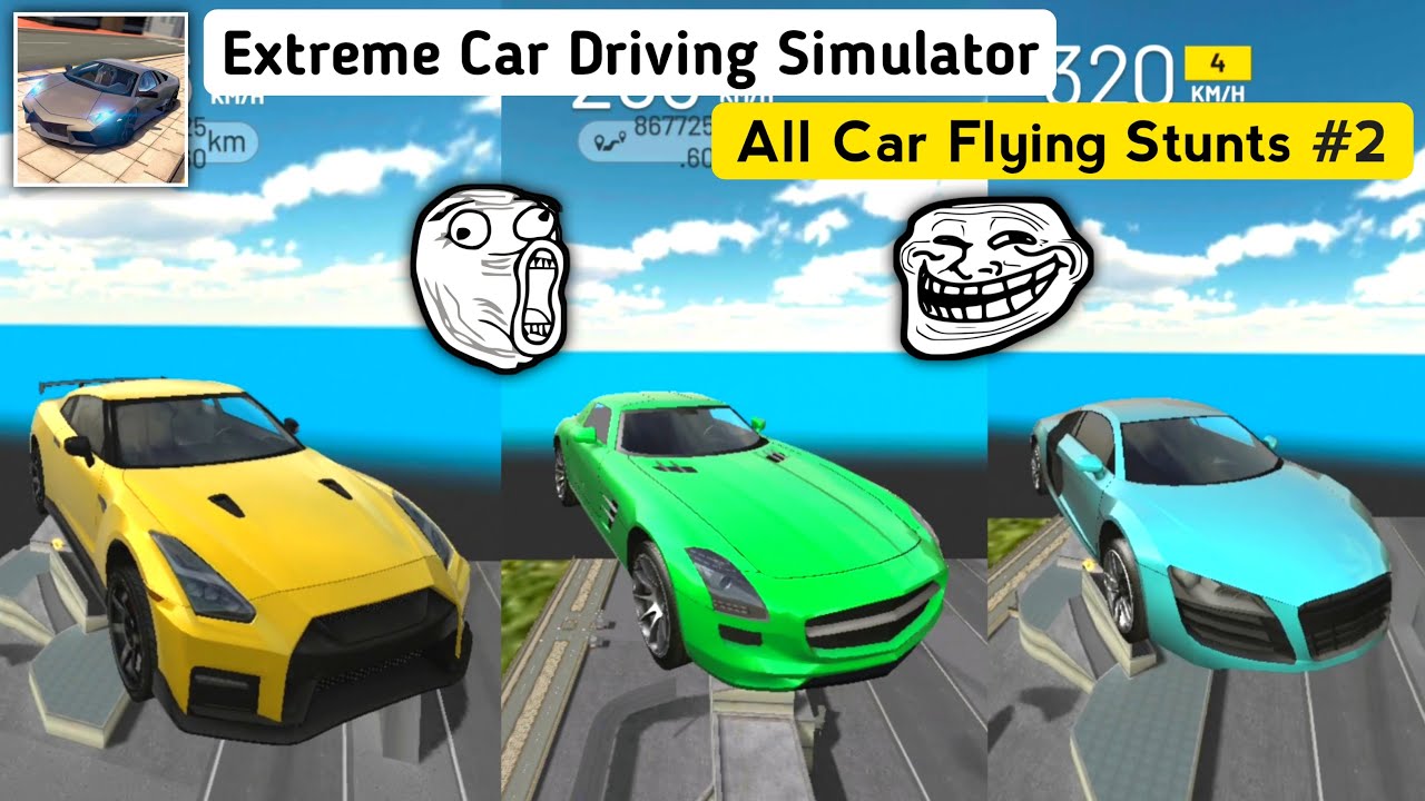 Extreme Car Driving Simulator All Cars Flying Stunt 2021 #2 - Best Mobile Car Game