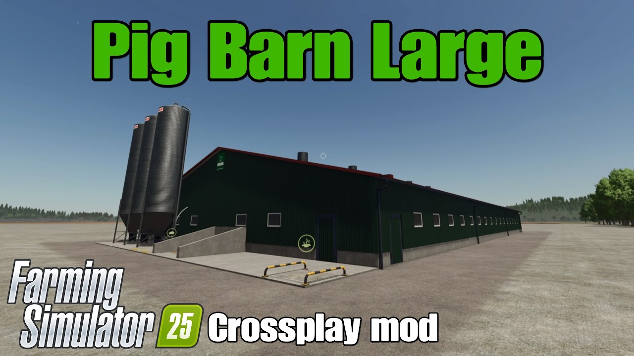 Pig Barn Large / FS25 crossplay mod