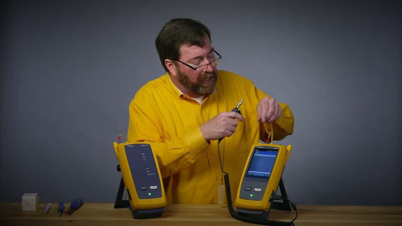 How to test an MDC connector with Fluke Networks CertiFiber Pro
