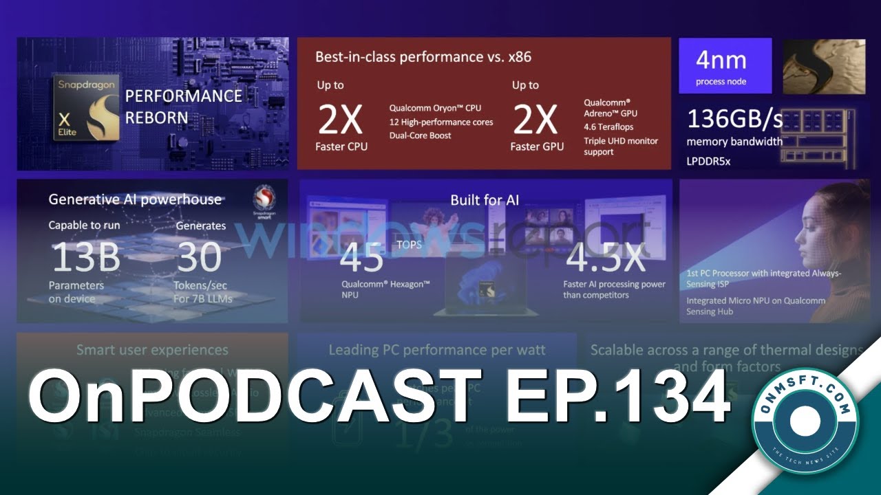 ONPOD EP.134: WINDOWS ON ARM GETS HELP, BYE METAVERSE, FY24Q1 EARNINGS, NEW START BUTTON, AND MORE