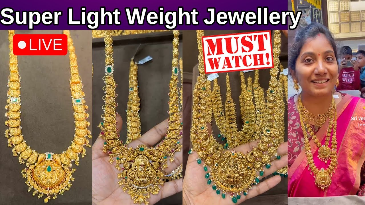 40-50 grams Light weight  collection | Sri Venkatrama Jewellers | Bridal Jewellery @Bride Essentials