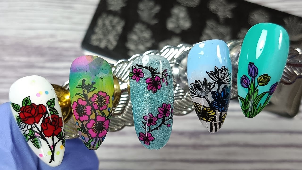 Реверсивный( раскрашенный) стемпинг. Распаковка Aliexpress и Wildberries