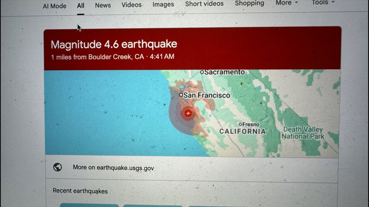 4.6 Earthquake Hits | Earthquake Felt In Oakland, SF, Northern California 1:40 AM Thursday Morning