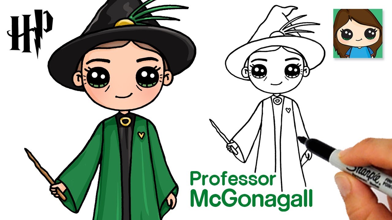 How to Draw Professor McGonagall | Harry Potter