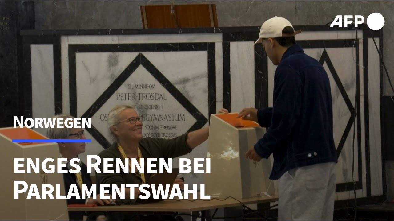 Parlamentswahl in Norwegen: Enges Rennen erwartet | AFP