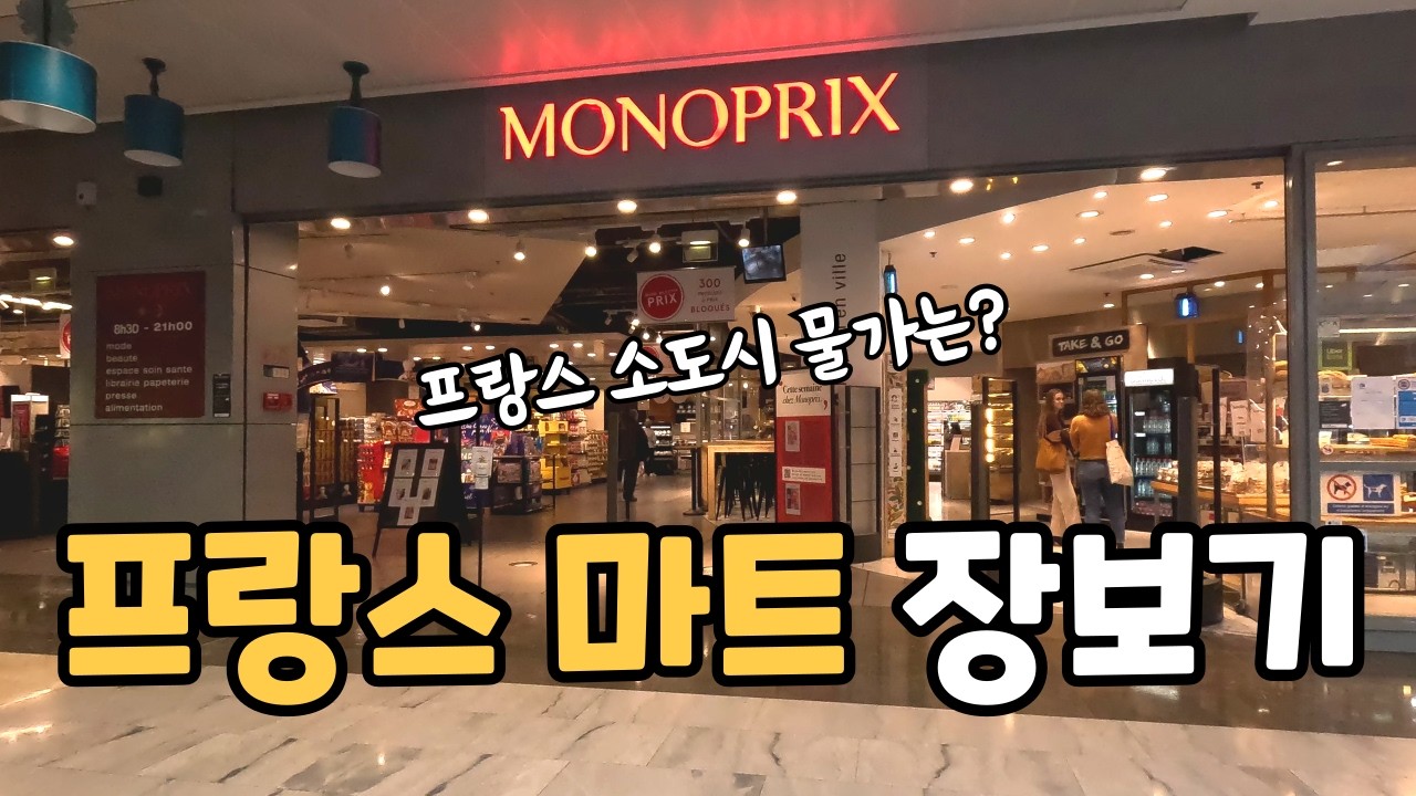 안시 대형마트에서 장봤더니 가격은 이정도... 프랑스 물가 | 🇫🇷 안시