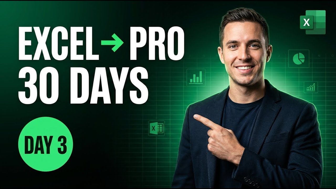 Become an EXCEL PRO in 30 Days (COMPLETE COURSE!) | Day 3