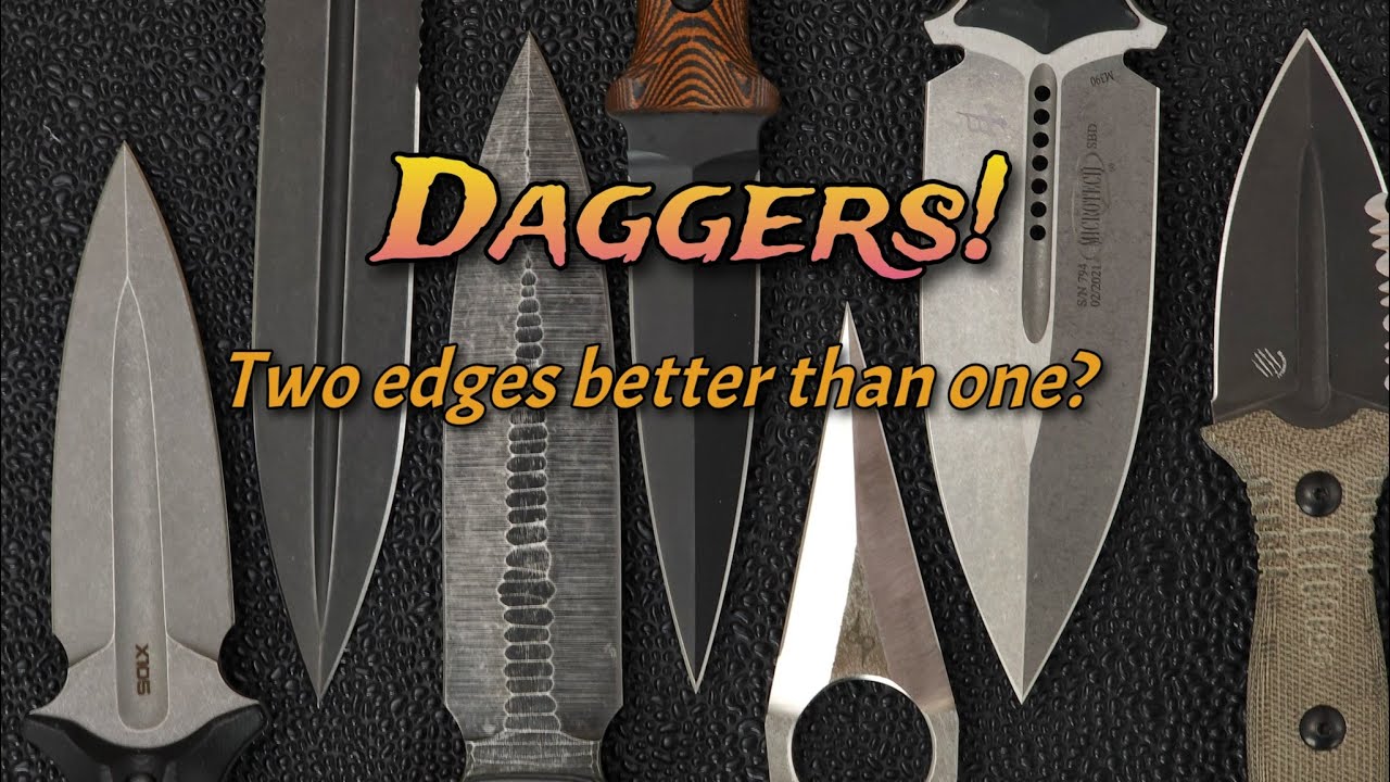 Daggers!  A Fixed Blade Collection:  Are Two Edges Better Than One?