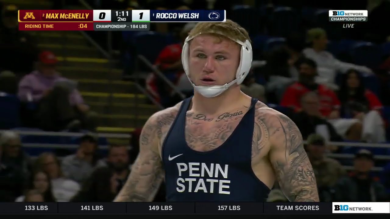 184 lbs: Minnesota's Max McEnelly vs. Penn State's Rocco Welsh | 2026 B1G Wrestling Championships