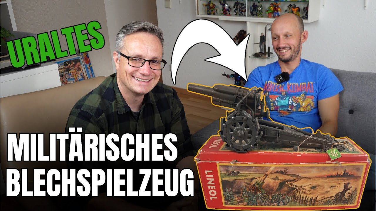 Uraltes milit&auml;risches GESCH&Uuml;TZ 🤯 | Blechspielzeug von Lineol auf Dachboden gefunden! 2WK Militaria