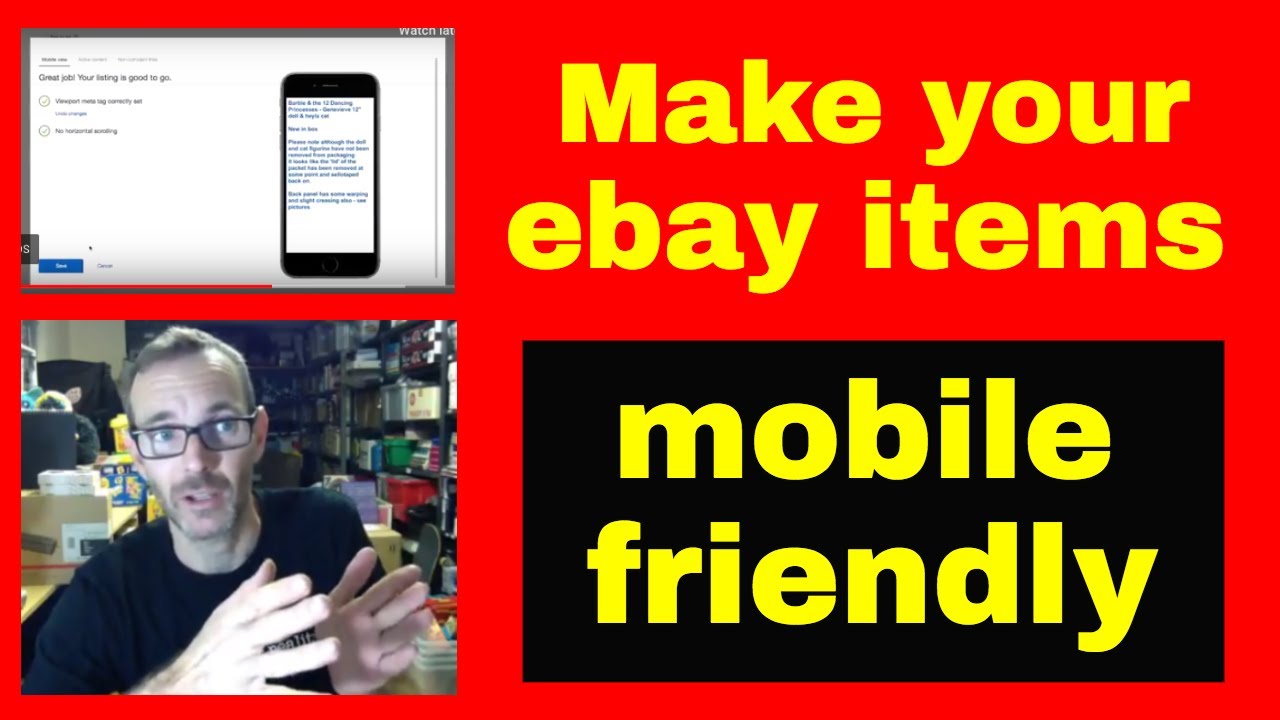 How to make your ebay listings mobile friendly