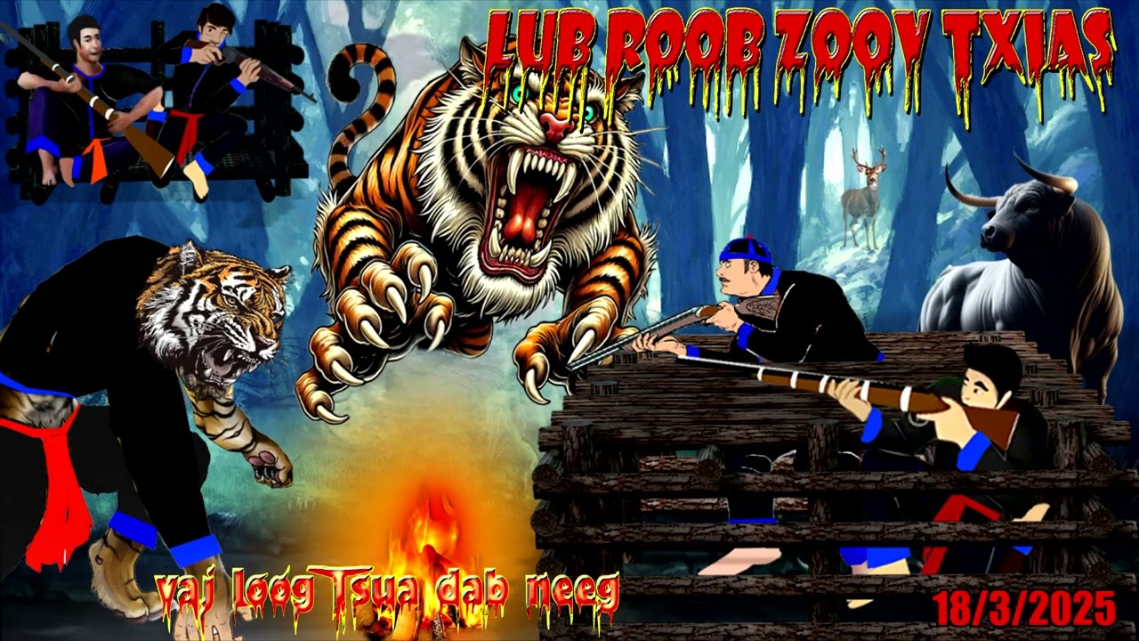 dab neeg 3 kwv tij txoj kev yos hav zoov tua tsiaj txaus ntshai