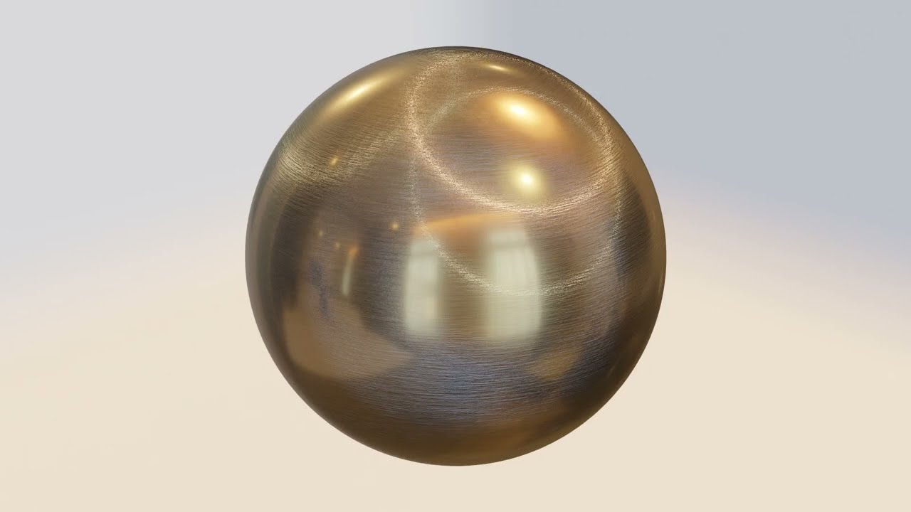 How to create brass-like brushed metal material in Blender