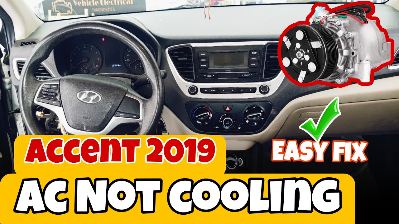 Hyundai Accent Ac not cooling easy fix.