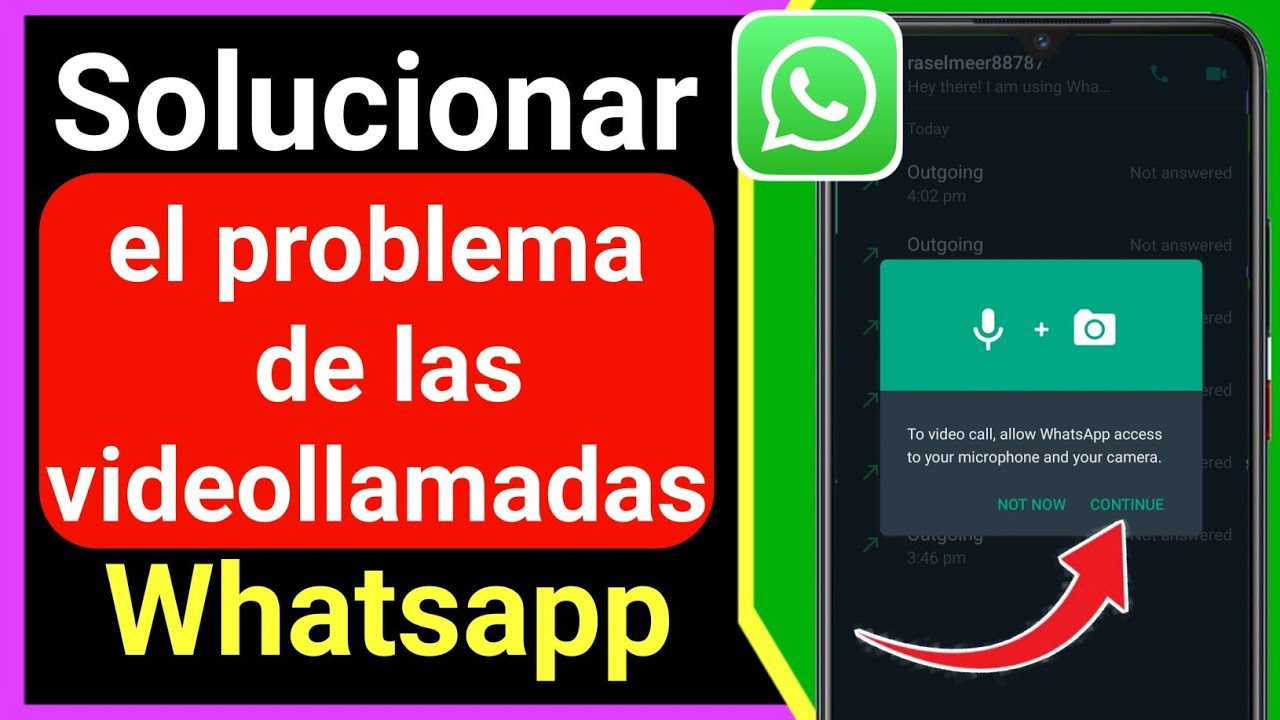 C&oacute;mo solucionar el problema de la videollamada de Whatsapp | C&oacute;mo ACTIVAR las VIDEOLLAMADA