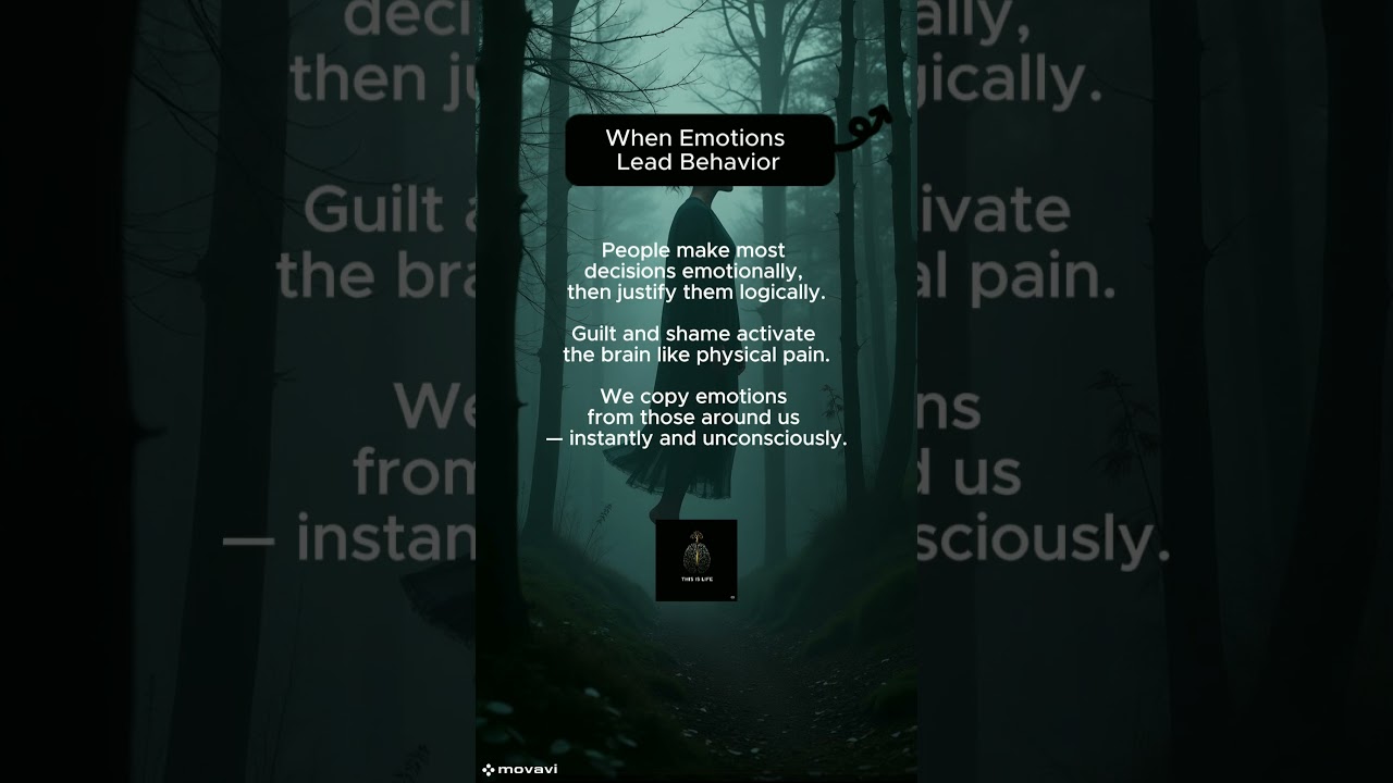 🎯 Emotions drive action &mdash; even when we don&rsquo;t realize it. #darkpsychology #quotes #unframedthinking