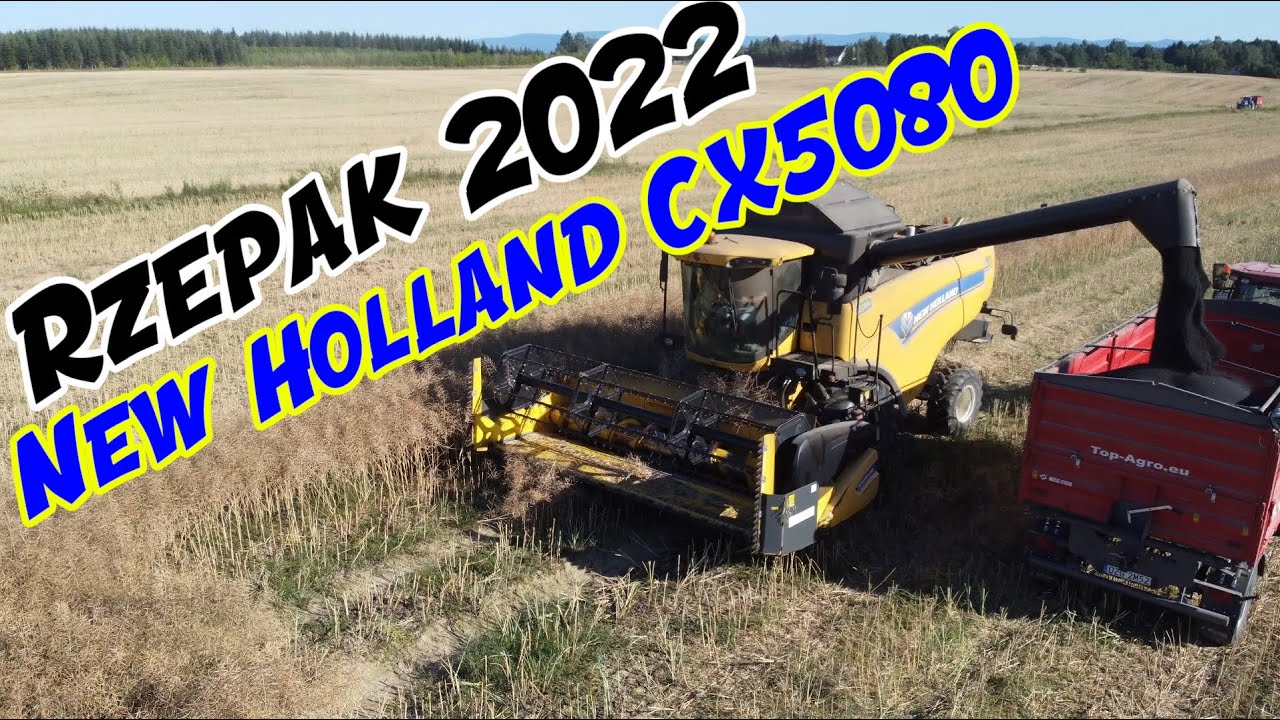 🌾 Rzepak 2022 żniwa NEW HOLLAND CX5080 🌾  +  pierwsze loty dronem DJI Mini 2