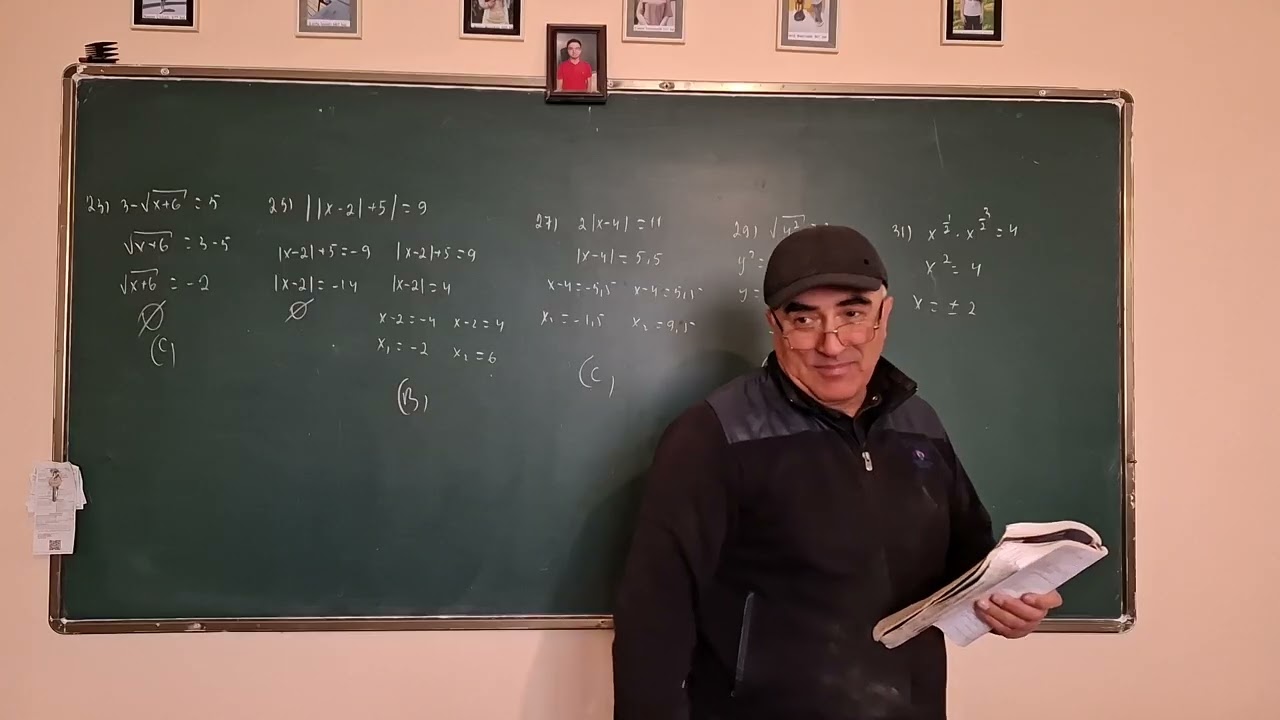 Toplu I (2019). Modul işarəsi daxilində dəyişəni olan tənliklər. İrrasional tənliklər. 1-51