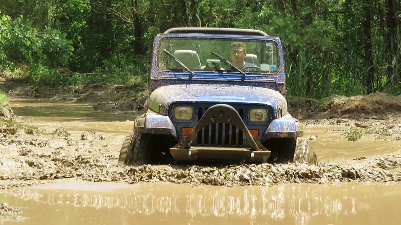lifted Jeep YJ Off-Roading