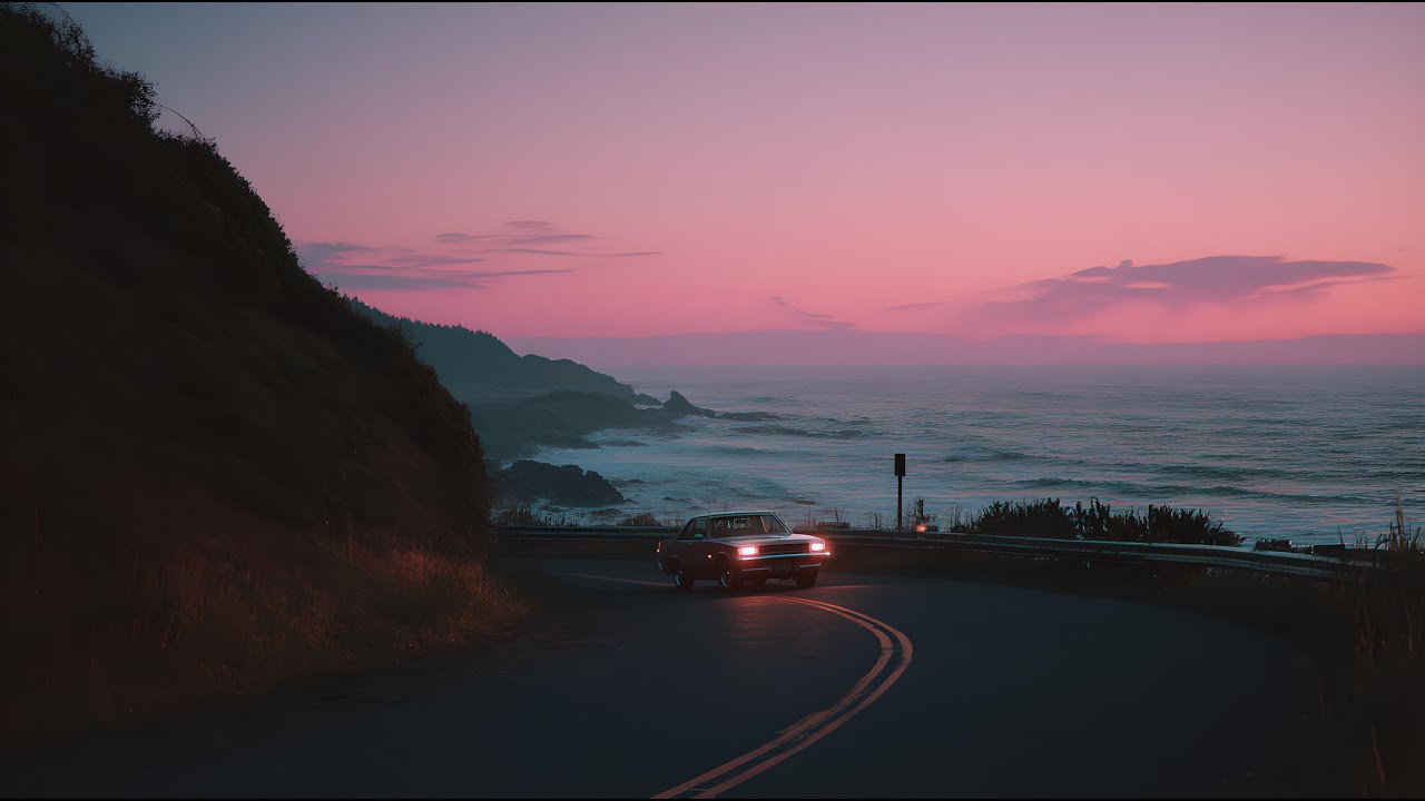 Tranquil Coastal Drive 🌅 | Retro Synth Pop Adventure with Nostalgic Vibes