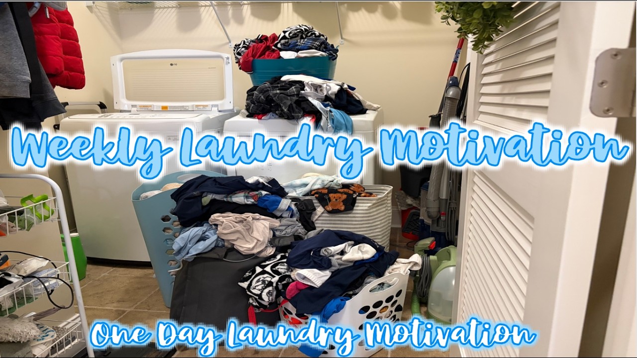 ONE DAY LAUNDRY MOTIVATION | MULTIPLE LOADS OF LAUNDRY IN 1 DAY | TAKING THE TIME TO GET IT ALL DONE