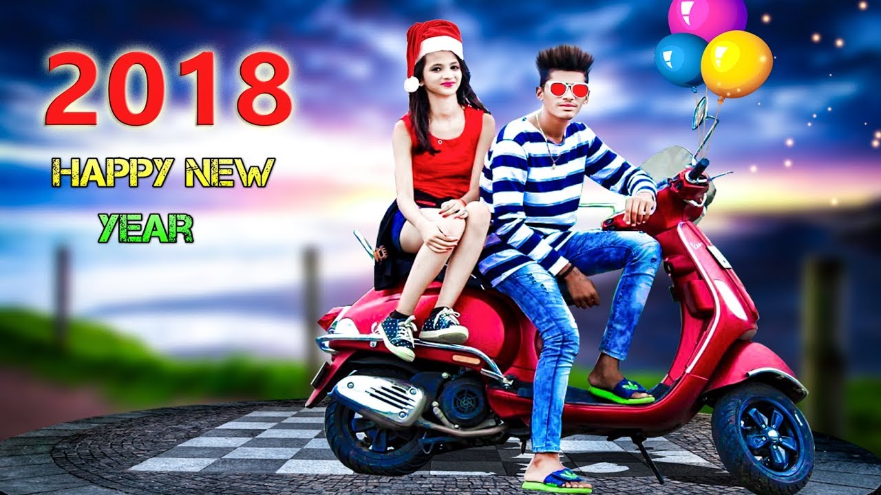 2018 Happy New Year Editing In PicsArt || Pics art Photo Editing || Happy new year editing