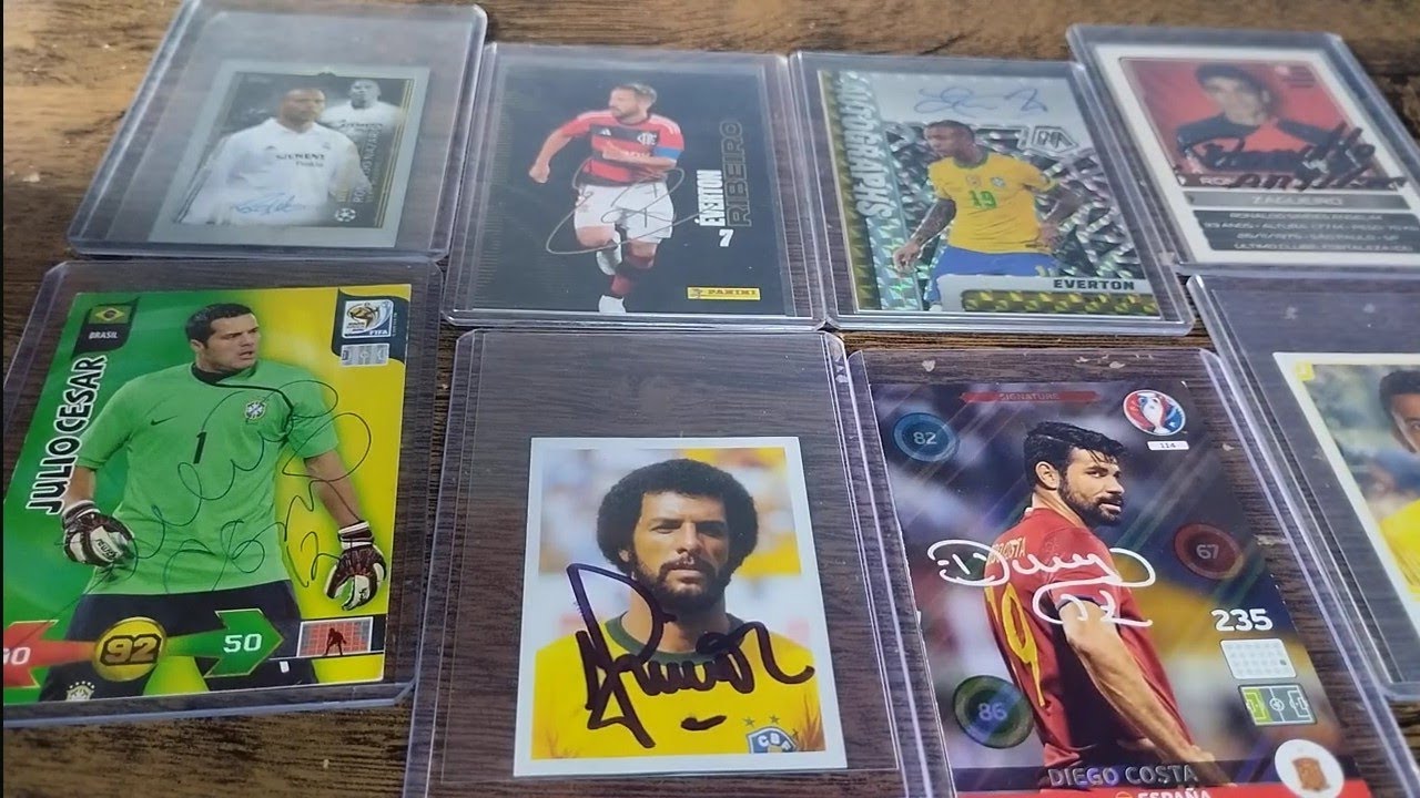 Minha Coleção de Cards e Figurinhas Autografados. Parte 1 #coleções #panini #futebol 