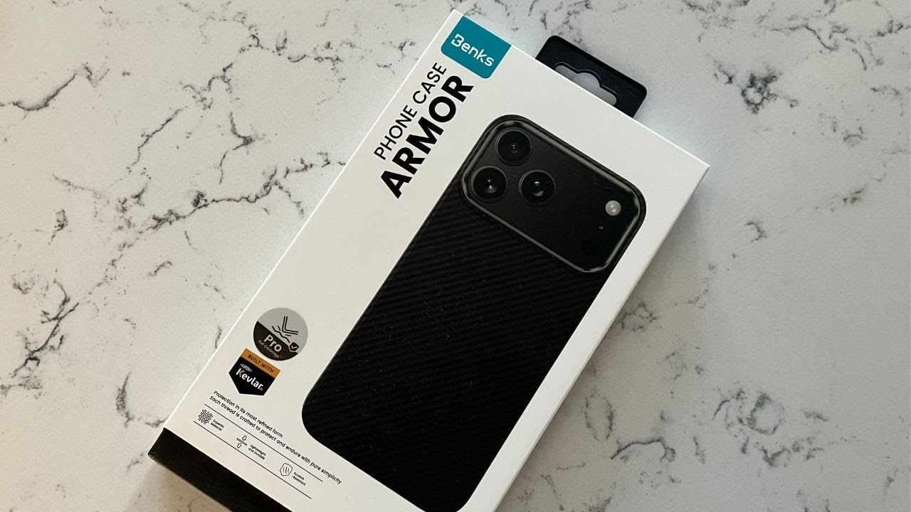 Чехол для телефона Benks Armor с кевларом для iPhone 17 Pro (распаковка)