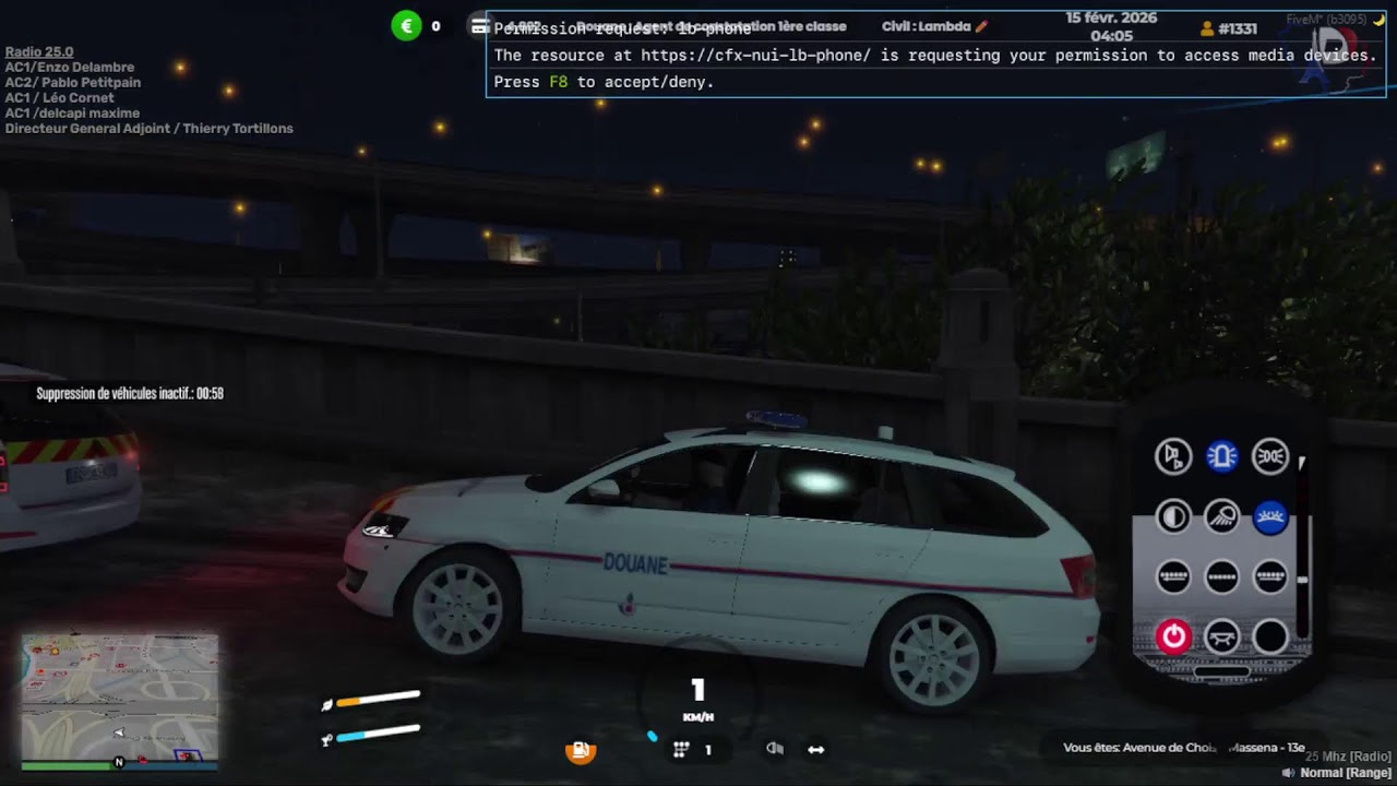Live Douane de paris -FiveM
