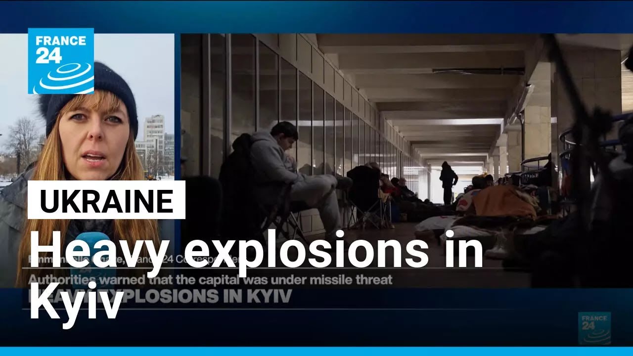 Heavy explosions in Kyiv as Russian drones and missiles pound Ukraine &bull; FRANCE 24 English