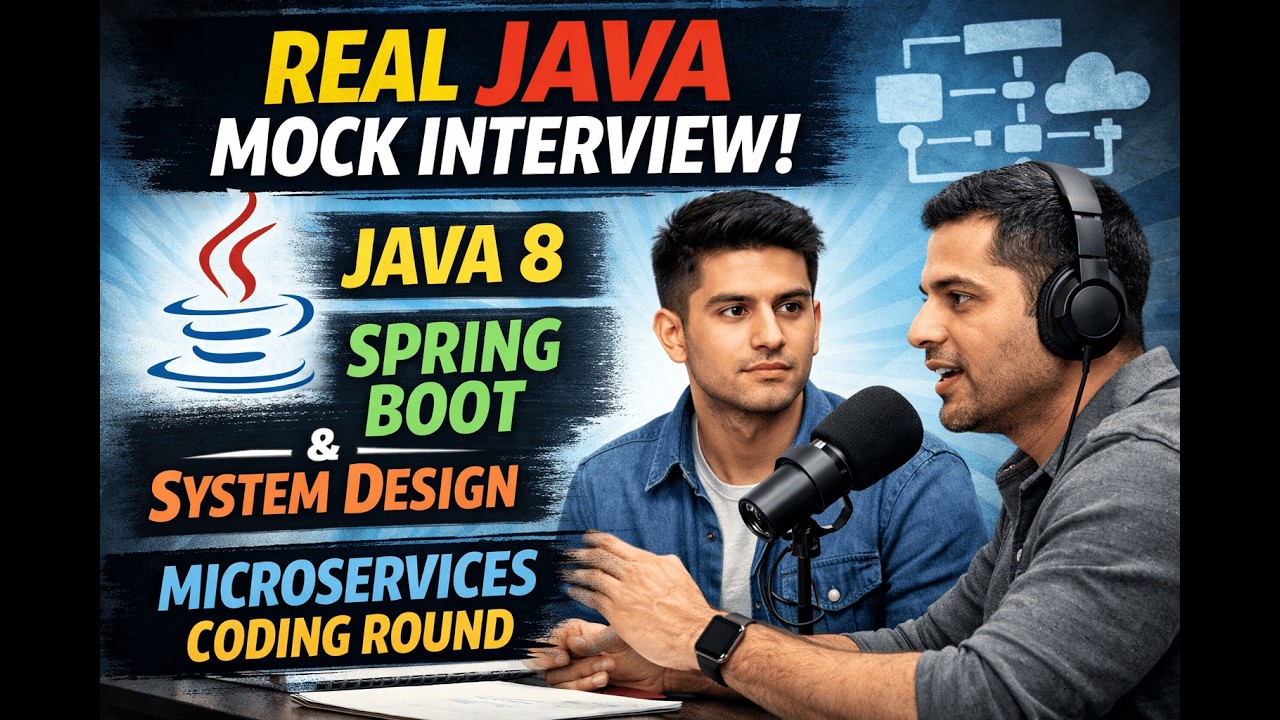 Real Java Mock Interview 2026 | Spring Boot, Microservices & System Design Round