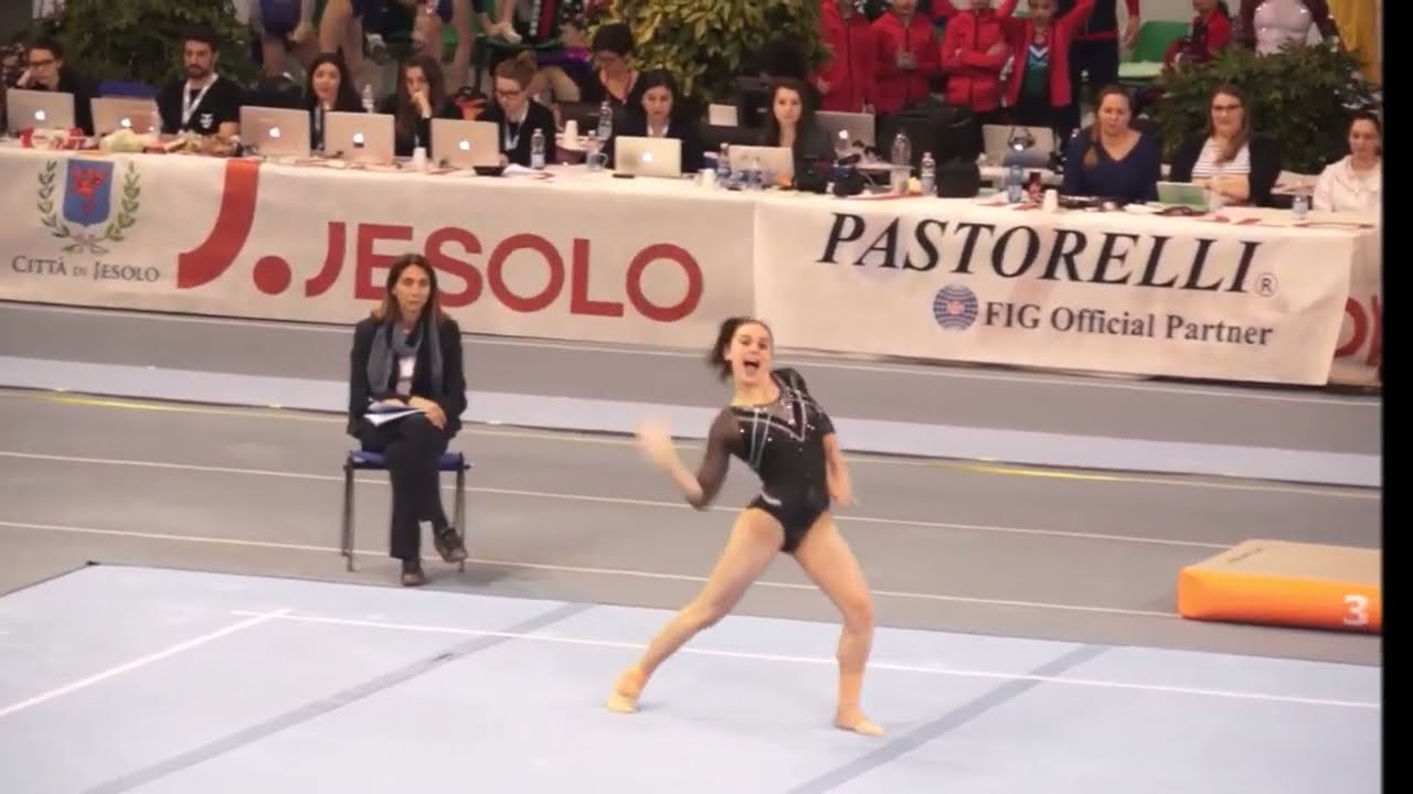 Giorgia Villa. ITA. Floor. 2018 Jr Jesolo Trophy QF/TF/AA. 13,400